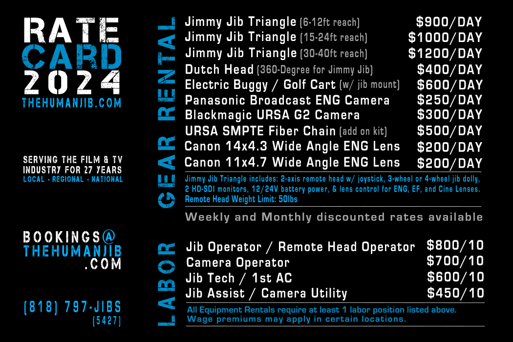 jib operator rates - jib operator rate card